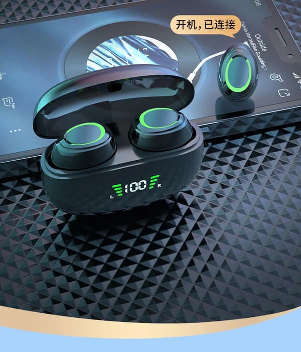 Sann trådlösa Bluetooth-hörlurar K11 Bluetooth 5.3 TWS Mini In-ear HIFI Ljudkvalitet
