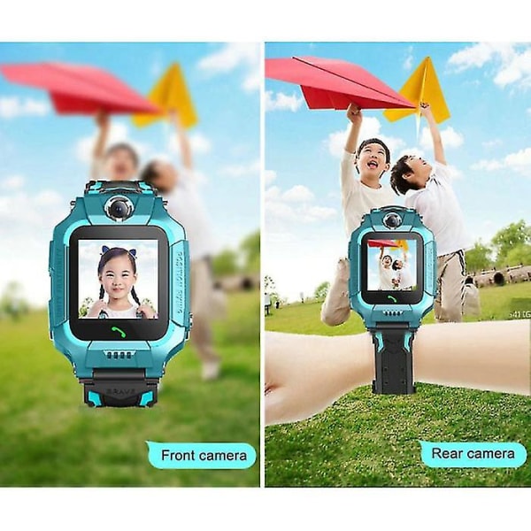 Q19 Smartwatch Til Børn Med Gps Tracker Smartband Smartphone Ur Ips Ios Android Blå Purple