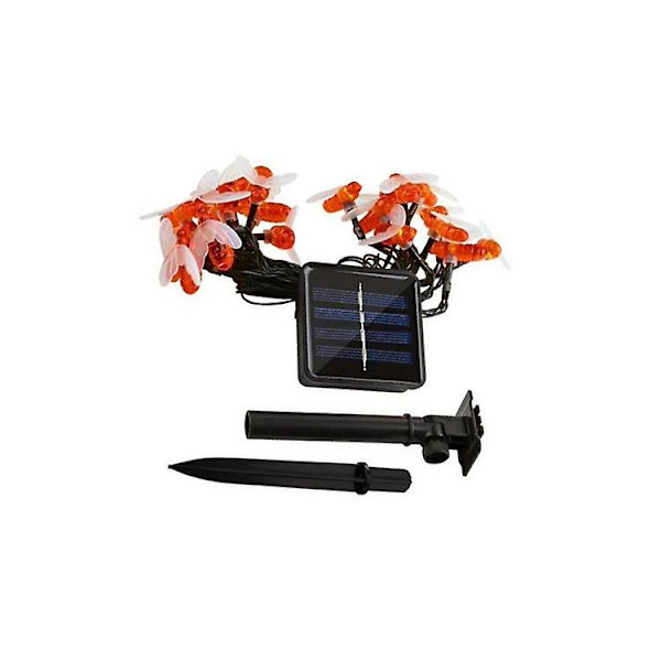 [50 Led] Solcelledrevne Have Lamper, Honey Bee Fe Lyskæde, 7m/24ft 8 Tilstand Havebelysning