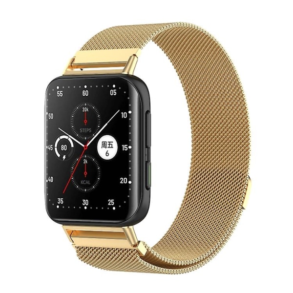 Til Oppo Watch 2 46mm Milan Metal Watch Band Gold