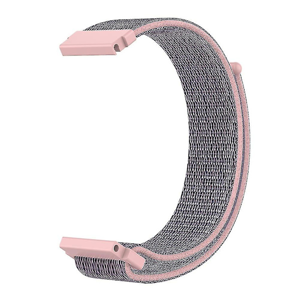 Watch för 18 mm nylon klocka med andningsförmåga för F-ossil Gen 4 White Gray