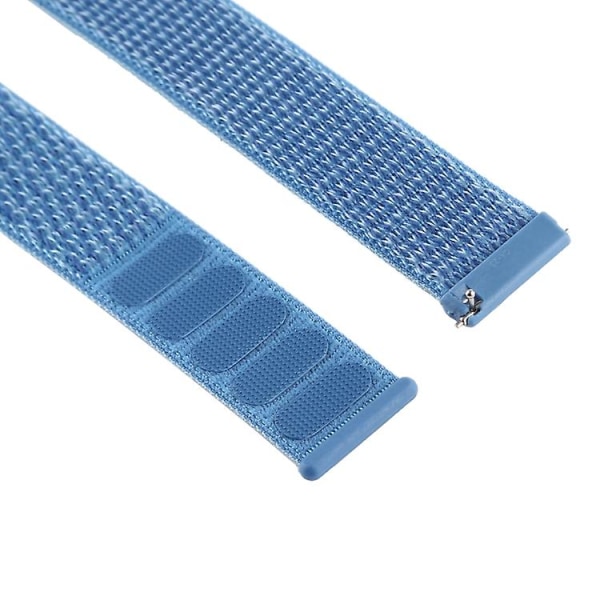 For Fitbit Versa / Versa 2 Nylon klokkebånd med krok og løkkefeste Blue