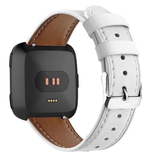 För Fitbit Versa 2 / Fitbit Versa Lite watch med rund svansspänne White