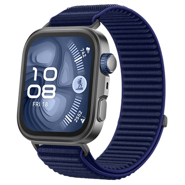 Stropp for Huawei Watch Fit 4/fit 4 Pro/fit 3 Vevd nylonstropp (Mørkeblå)