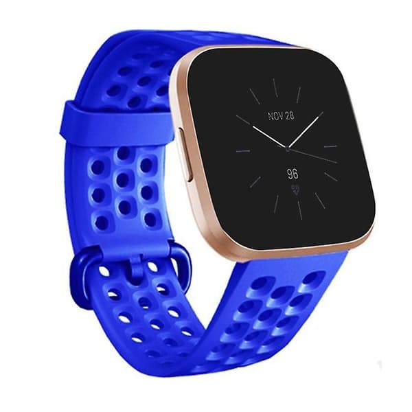 For Fitbit Versa 2 pustende silikonklokkerem Blue