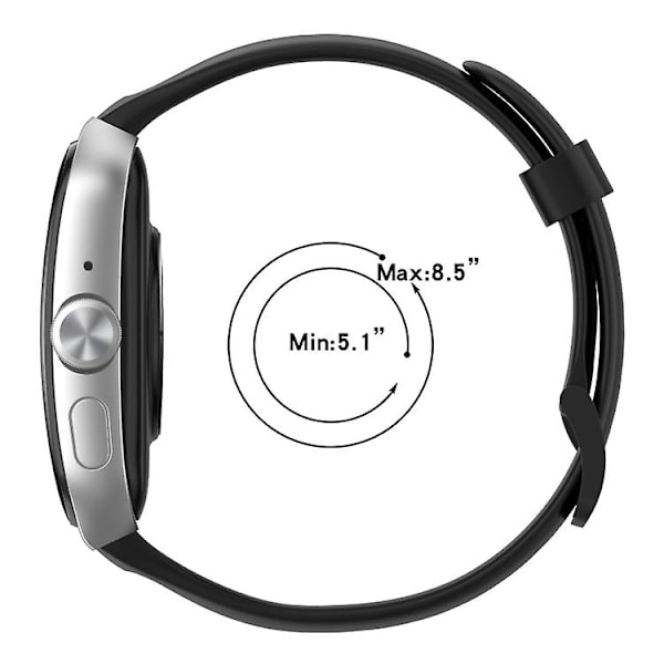 För Oppo Watch 3 Pro Solid Color Soft Silicone Watch Band Midnight Blue