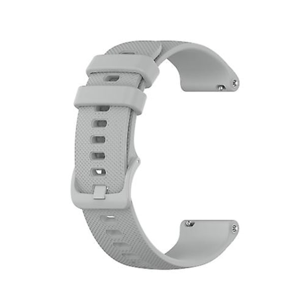 För Garmin Vivoactive 3 Small Lattice Silicone Watch Band Gray