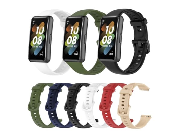 Huawei Strap 7 -älykellohihna silikonia (musta)