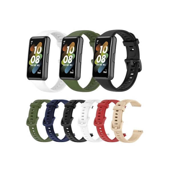 Smartwatch-rem for Huawei Strap 7 silikon (svart)
