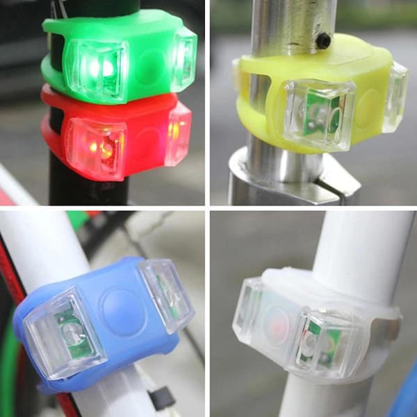 Fro Lights Mountainbike-advarselslys LED-baklys Frontlys Kikkertlys Red
