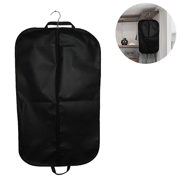 2 stk. Sort Tøjrejse- og Opbevaringspose Åndbar Taske 26x42x5 Tommer Black