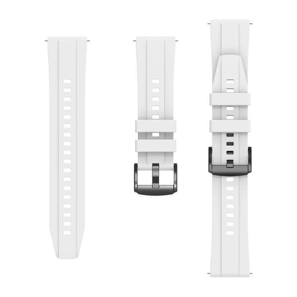 22mm silikone rem til Huawei Watch Gt 4 46mm White