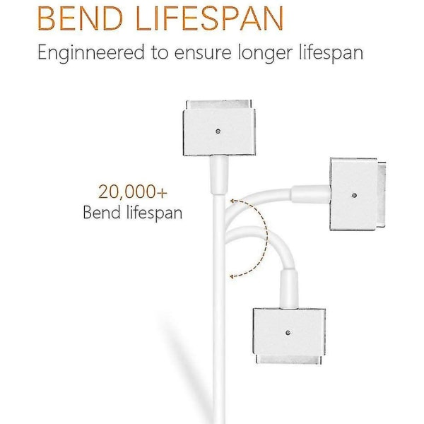 60w Magsafe 2 strømadapter til Apple, AC 60w T-tip strømoplader