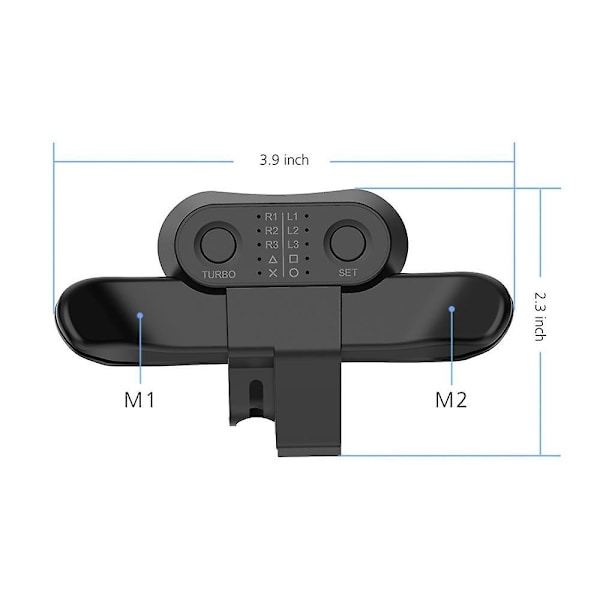 Bagkontrol Fastgørelse Til Ps4 Trådløs Controller Bagknap Til Spilcontroller Ps4 Tilbehør Gaver