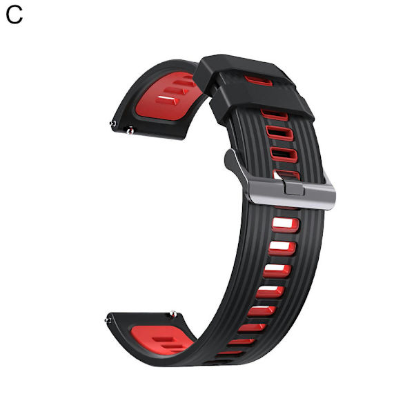 Se blødt og behageligt to-farvet 22mm silikone urrem til Huawei Watch GT3 C,22 mm