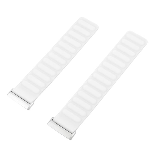 För Fitbit Versa 4 / 3 / Sense 2 20 mm magnetiskt watch White