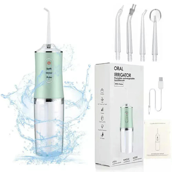 Oral Irrigator Tandrengöring Vattentrådning Grön