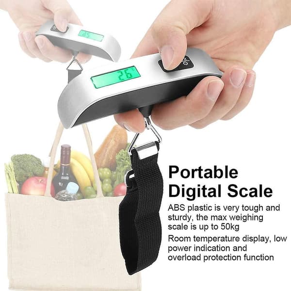 Bärbar digital hängande bagagevåg 50 kg