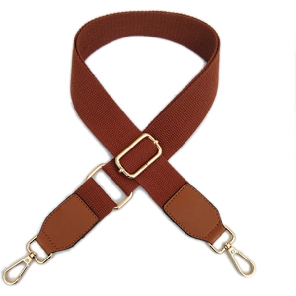 Bred axelrem Justerbar canvas brown