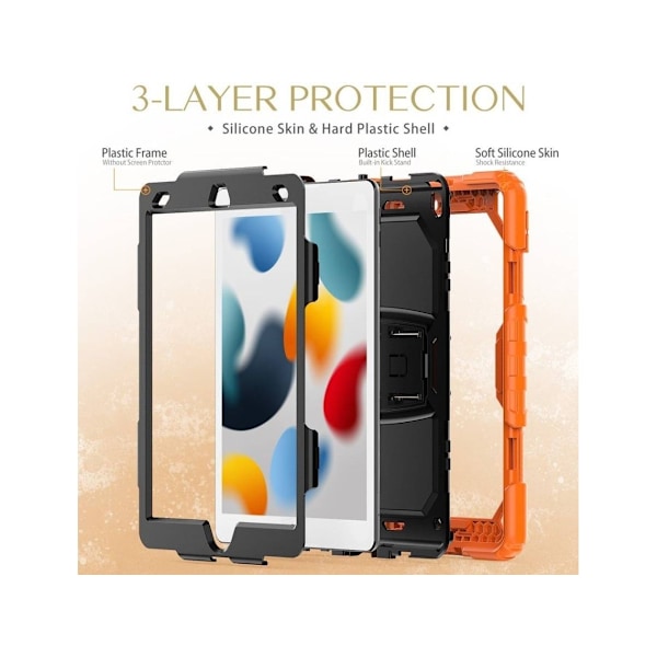 Ställbart Tablet-fodral (ipad Pro 11 tum 2021«2020«2018 11 Orange)