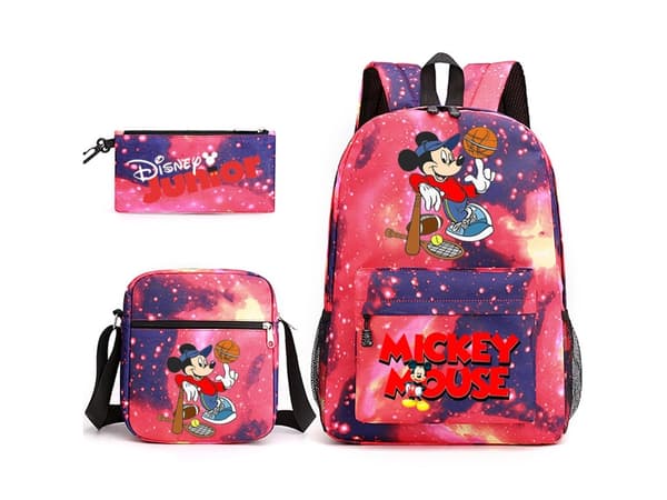 Mickey Mouse -oppilaskoulureppu, kolmiosainen setti8