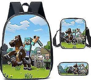 Minecraft Primary og Secondary School Tasker Minecraft Game Perifer rygsæk 8