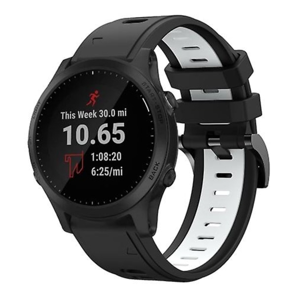 Garmin Forerunner 945 22 mm:n kaksiväriseen watch Black-White