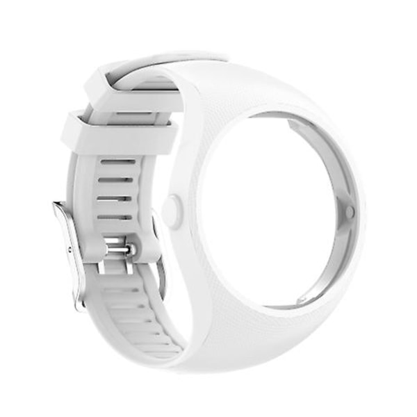 For Polar M200 Texture Silicone Watch Band, One Size White