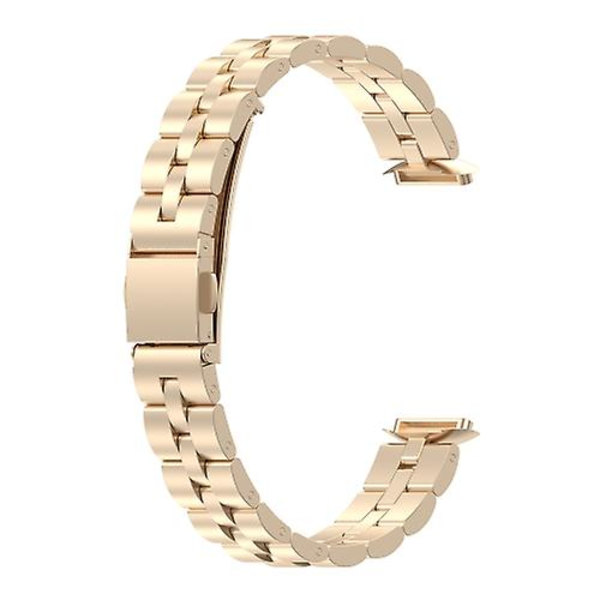 Fitbit Luxe Special Edition watch, jossa on kolme helmiä ruostumattomasta teräksestä Gold