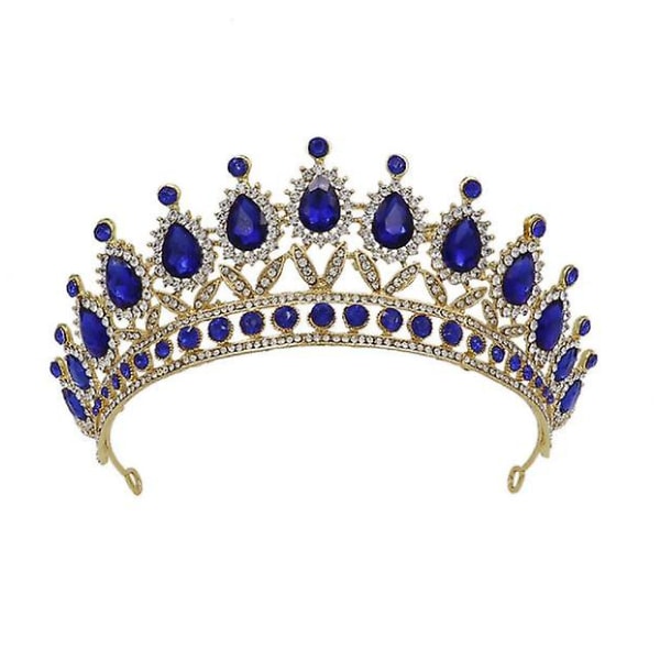 Bröllop Tiaror Och Kronor För Kvinnor sapphire