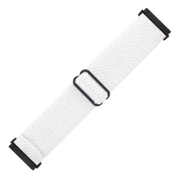 For Fitbit Versa 4 / Sense 2 Universal Wave Nylon Watch Band White