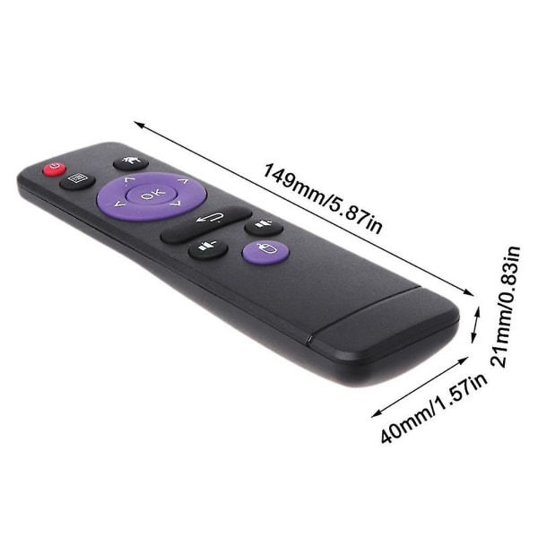 Mx9 4k Android TV-boksin kaukosäädin Rk3328 Mx10 Rk3328:lle, musta