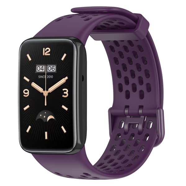 Stropp for Xiaomi Band 7 Pro Pustende Silikonstropp (Lilla)