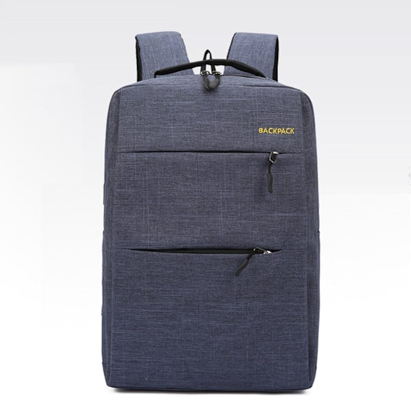Laptopväska 17\" Tredelad Affärsryggsäck Set Blå