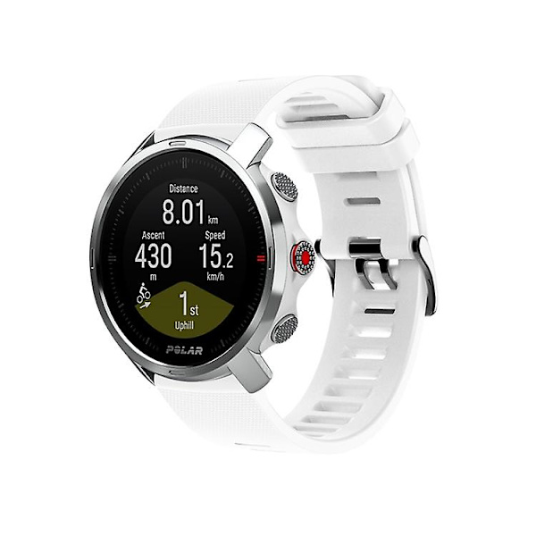 Til Polar Grit X Silicone Official Buckle Watch Band White