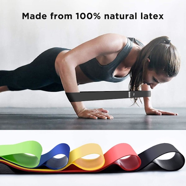 Fitness Elastisk Træningsbånd, Velegnet til Hjemmefitness, Strækning, Styrketræning, Fysioterapi, Yoga, osv., Leveres med Brugermanual og