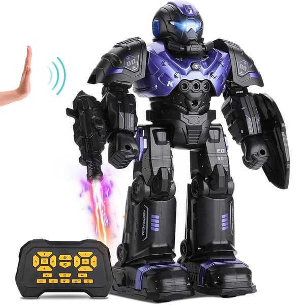 RC Robotleker, Gestkontrollert Programmerbar RC Robotleke, Snakker, Danser lilla