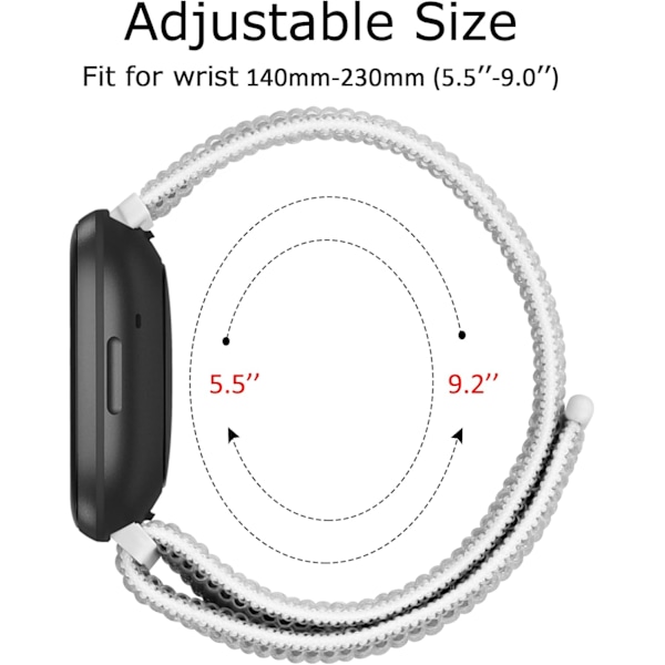 2 Remmer til Fitbit Versa 3 - Myke Justerbare Erstatningsarmbånd