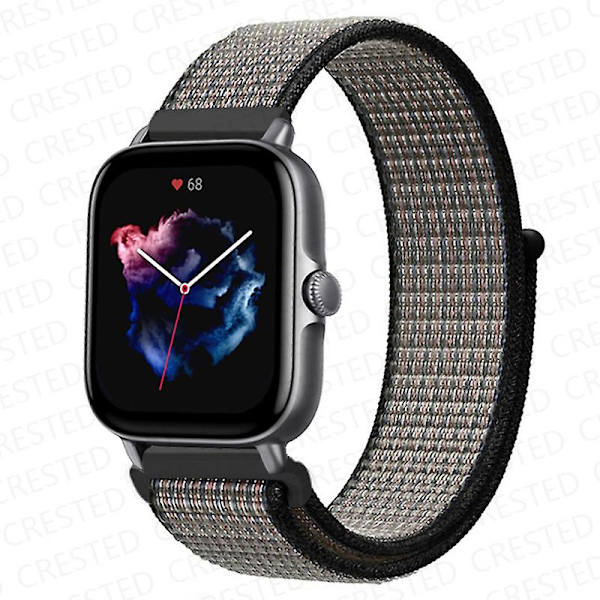 20 mm 22 mm watch för Amazfit Gts/2/2e/4/3/mini Gtr 4/2/3/ pro 47 mm Stratos 3 nylon Pulseira Correa Amazfit bipsband Heart Blue 51 20mm
