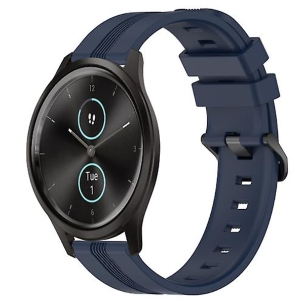 Garmin Garminmove Style 20 mm kovera raidallinen watch Navy Blue