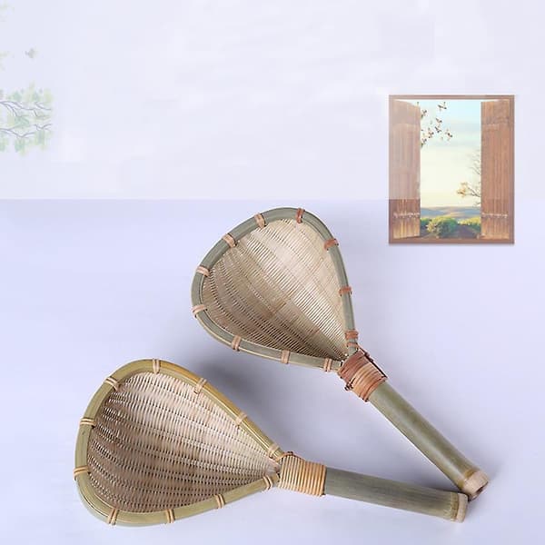 Luovat käsintehdyt bambu-riisilusikka pitkävartiset keittiötarvikkeet 33cm