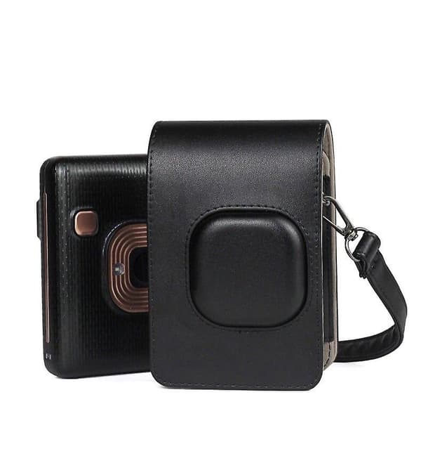 Kamera Case Ersättning för Fujifilm Instax Mini Liplay Retro Style Black