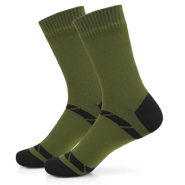 Vanntette pustende sokker for menn kvinner Utendørs sport Fotturer Ski Trekking Sokker Army green XL