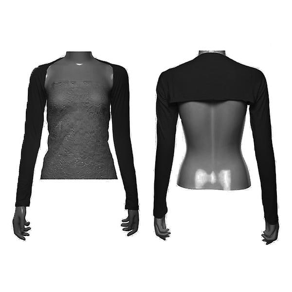 Sommer solbeskyttelse Raglan Sleeves Sjal Mote Bottoming Shirt Bottoming ermer Black