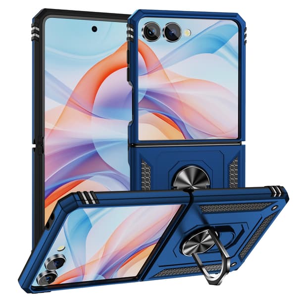 deksel for Samsung Galaxy Z Flip 7, fallsikkert, blått