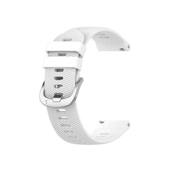 Rem för Garmin Forerunner255 22Mm Vit Kors Textur Silikon Armbandsur
