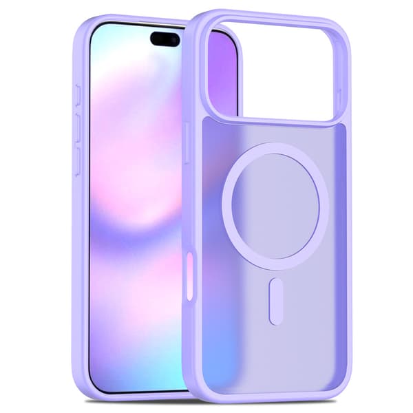 Magsafe-deksel for iPhone 17 Pro, lys lilla