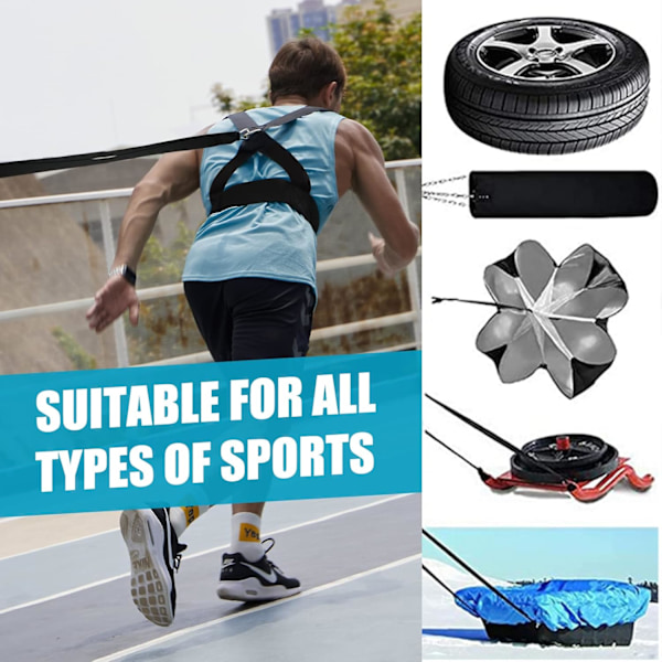 Sledsele Wrkut Motstand og Hjelpe Trener Fysisk Trening Motstand Rpe Kit Forbedre Hastighet, Utholdenhet og Styrke 9.8FT