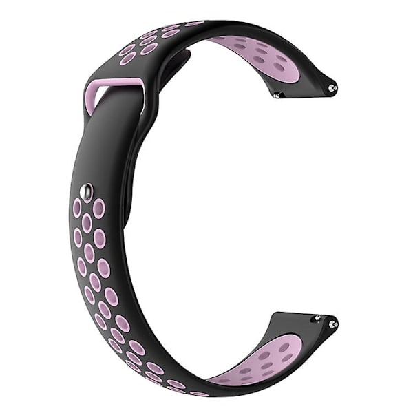 For Garmin Fenix ​​Chronos To-farger erstatningsarmbåndsurrem Black Pink