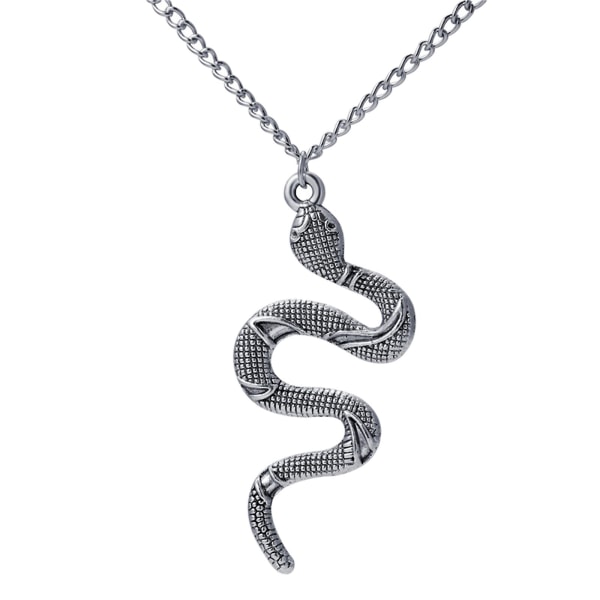 Guld Snake Halsband Silver Snake Pendant Halsband Layered Snake Necklace 1